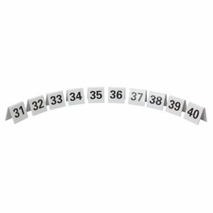 Plastic Table Numbers 31-40 - L984 - 1