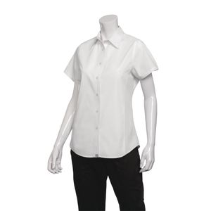 Chef Works Womens Cool Vent Chefs Shirt White XS - B180-XS - 3