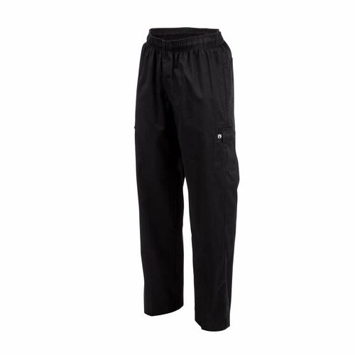Chef Works Unisex Slim Fit Cargo Chefs Trousers Black 2XL - B222-XXL - 4