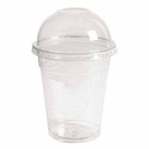 Clear rPET Dome Lid with Hole 95mm (Pack of 800) - FT997 - 2