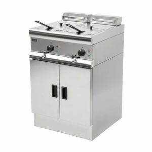 Lincat Twin Tank Twin Basket Free Standing Electric Fryer J18 - E439 - 1