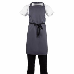 Whites Polycotton Bib Apron Charcoal - B426 - 1