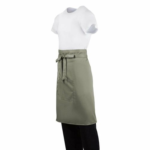 Whites Regular Bistro Apron Olive - B434 - 6