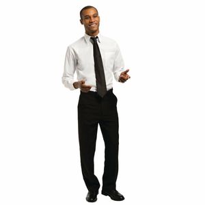 Chef Works Unisex Long Sleeve Shirt White M - A730-M - 3