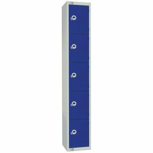 Elite Five Door Coin Return Locker Blue - CG617-CN - 1