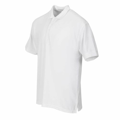 Unisex Polo Shirt White L - A734-L - 3