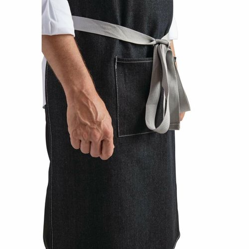 Southside Bib Apron Denim Black - B981 - 2
