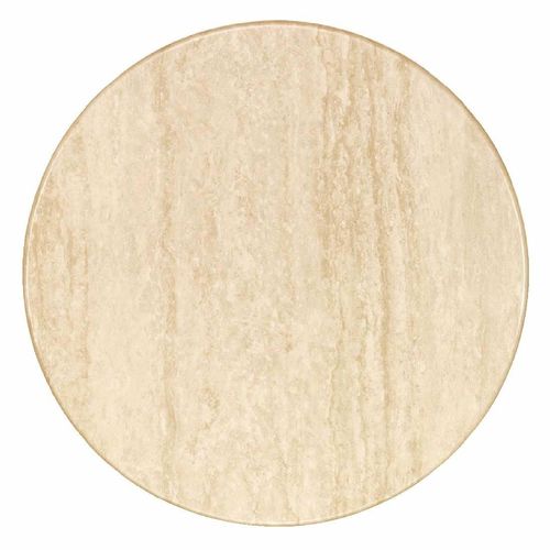 Werzalit Pre-drilled Round Table Top Travertin 800mm - CG779 - 1
