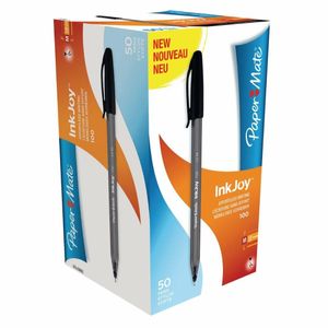 Papermate Inkjoy 100 Capped Medium Black Tuck (Pack of 50) - DE717 - 1