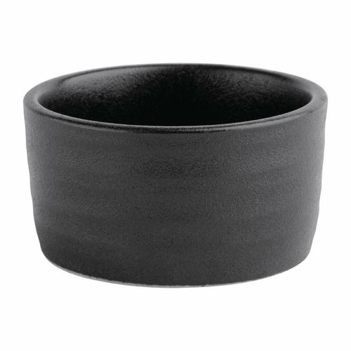 Olympia Cavolo Dipping Dishes Textured Black 67mm (Pack of 12) - FD911 - 1
