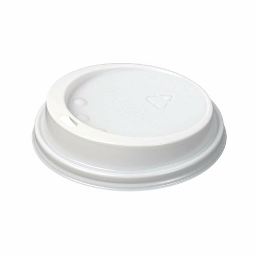 White Lid To Fit 340ml/455ml Huhtamaki Hot Cup (Pack of 1000) - CL869 - 1