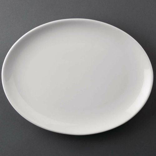 Olympia Athena Oval Coupe Plates 254 x 197 mm (Pack of 12) - CC211 - 1