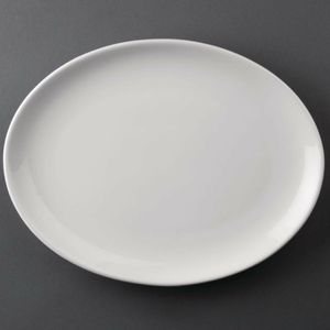 Olympia Athena Oval Coupe Plates 254 x 197 mm (Pack of 12) - CC211 - 1