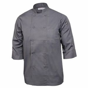 Chef Works Unisex Chefs Jacket Grey XL - A934-XL - 1