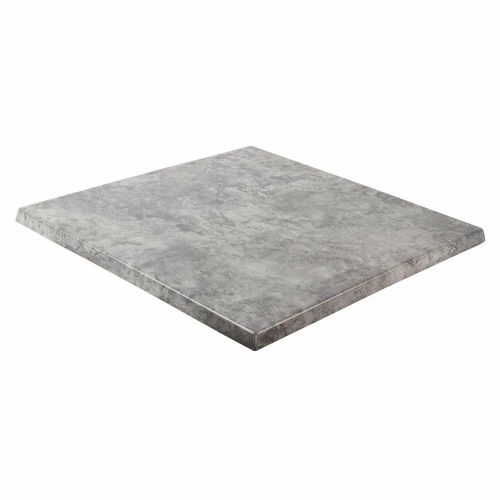 Werzalit Pre-drilled Square Table Top Concrete 600mm - GM422 - 2