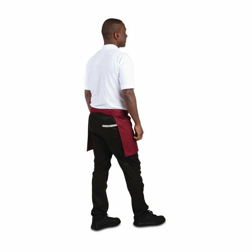 Whites Short Bistro Apron Burgundy - BB177 - 3