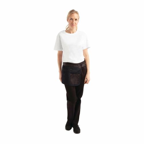 Chef Works Urban Indy Hipster Apron Navy Black - BB253 - 5