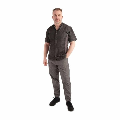 Chef Works Urban Jogger 257 Black and White Fine Stripe Size M - BB300-M - 12
