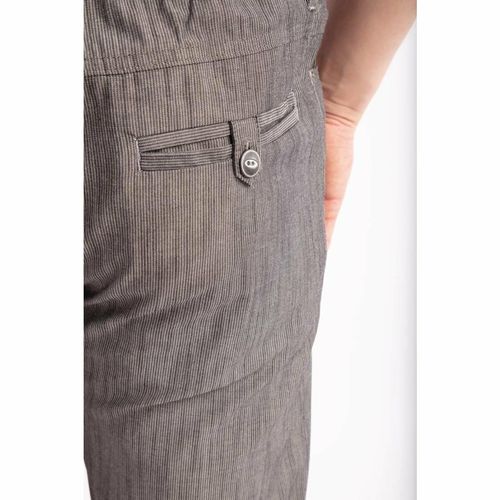 Chef Works Urban Jogger 257 Black and White Fine Stripe Size M - BB300-M - 14