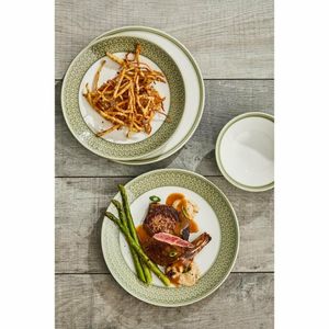 Steelite Bead Sage Coupe Plates 285mm (Pack of 6) - VV2651 - 3