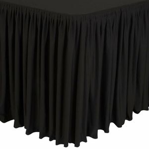 Table Top Black Cover & Skirting - Plisse Style - CD397 - 1