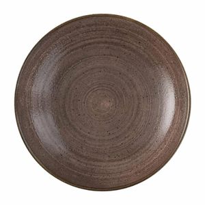 Churchill Stonecast Raw Evolve Coupe Bowl Brown 248mm (Pack of 12) - FS850 - 1