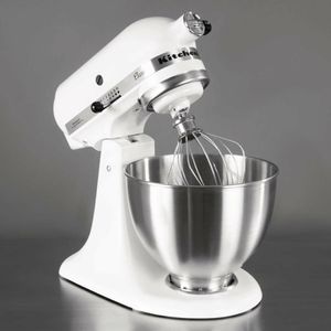 KitchenAid K45 Classic Tilt-Head Stand Mixer 4.3Ltr White 5K45SSBWH - J400 - 3