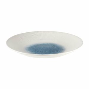 Churchill Bamboo Centre Print Deep Coupe Plates Topaz Blue 281mm (Pack of 12) - FC188 - 3