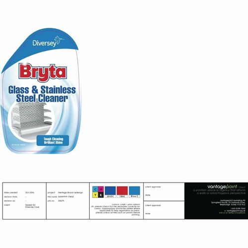 Bryta Glass and Stainless Steel Cleaner Ready To Use 750ml - GH491 - 2