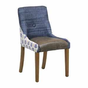 Bath Dining Chair Weathered Oak with Alfresco Marine Outer Back Saddle Ash Seat - 1