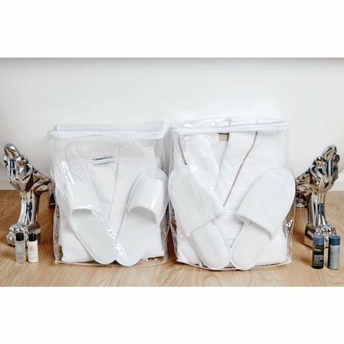 Mitre Comfort Langley Bathrobe and Slipper Set with Storage Bag Extra Large - 2