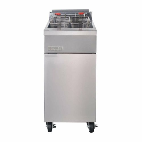 Buffalo Single Tank Twin Basket Freestanding Gas Fryer - 2