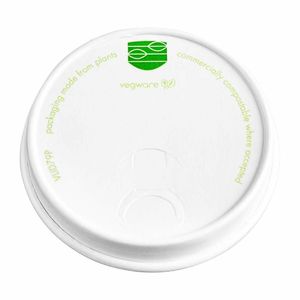 Vegware Compostable 79-Series Paper Hot Cup Lid (Pack of 1000) - 1