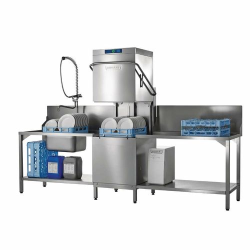 Hobart Profi Pass Through Dishwasher with Water Softener AMXXS-10A - 1