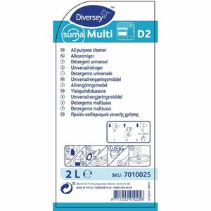 Suma Multi D2 All-Purpose Cleaner Concentrate 2Ltr - CX801 - 3