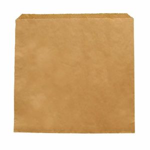 Vegware Compostable Paper Sandwich Bags Kraft - 7x7 (Pack of 1000) - DX574 - 1