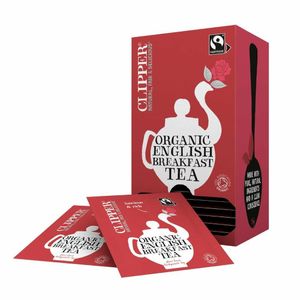 Clipper Fairtrade Organic Speciality English Breakfast Tea Bag Envelopes (Case of 6 x 25) - CZ728 - 1