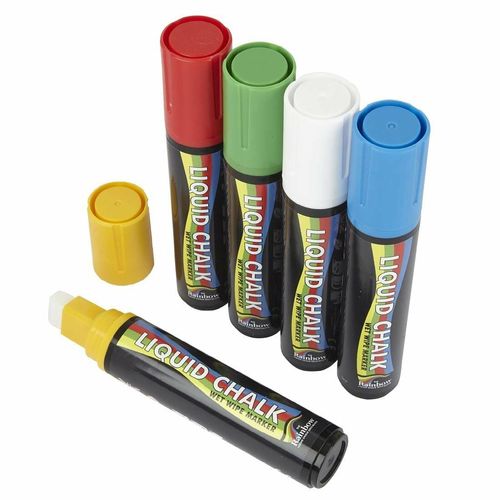 Beaumont Liquid Chalk Pen 15mm Colour (Pack of 5) - CZ478 - 1