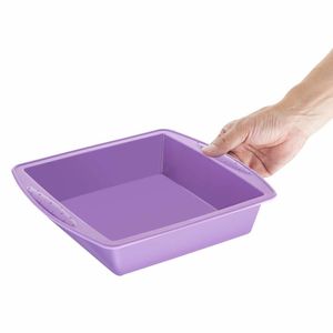 Hygiplas Flexible Silicone Square Bake Pan Purple 245mm - CX049 - 3