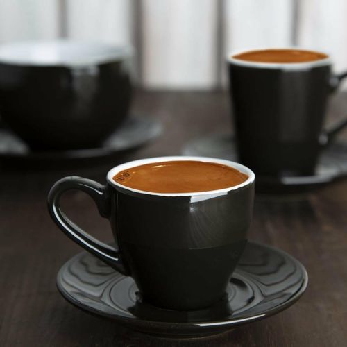 Olympia Cafe Espresso Cup Black (Pack of 12) - CU952 - 16