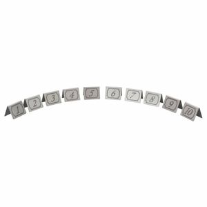 Beaumont Stainless Steel Table Numbers 1-10 - CZ433 - 1