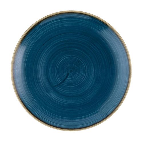 Churchill Stonecast Java Blue Evolve Coupe Plates 220mm (Pack of 12) - HR382 - 1