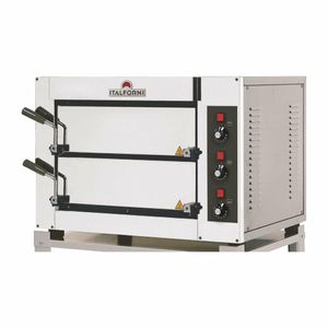 Italforni Fast 50 Compact Twin Deck Electric Pizza Oven - HP649 - 1