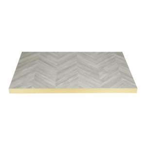 Bolero Rectangular Table Top Chevron Design 1100mm x 700mm - FU513 - 3