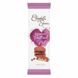 Elizabeth Shaw Milk Chocolate Fruit & Nut Biscuits 140g (Pack of 10) - KA211 - 1