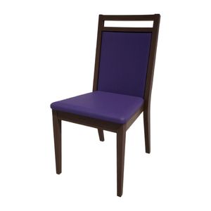 Bolero Bespoke Bia B Stacking Chair in Blue/Wenge - HS443 - 1