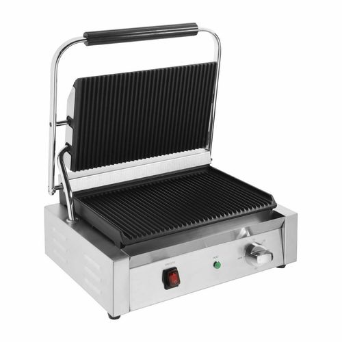 Buffalo Bistro Large Ribbed Contact Grill - CU602 - 4