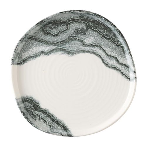 Churchill Tide Black Organic Walled Plates 203mm (Pack of 6) - HX185 - 1