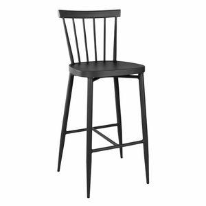 Bolero Windsor Aluminium Black High Stools (Pack of 2) - DX688 - 1