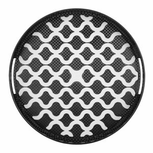 Olympia Kristallon PC Round Non Slip Tray With Handles 355mm - DP665 - 3